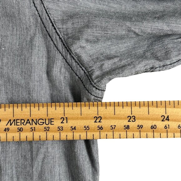 Affliction Y2K Button Up Edgy Grunge Long Sleeve Cotton Shirt, Size XL - Picture 10 of 15